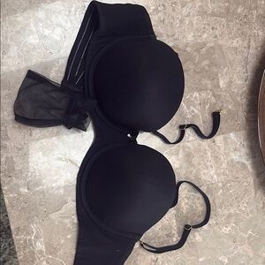 Soma Black Mesh Detail Bra